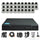 29 PCS 5MP Hybrid Indoor Camera Surveillance Kit - Complete Setup with DVR, Storage, and Accessories