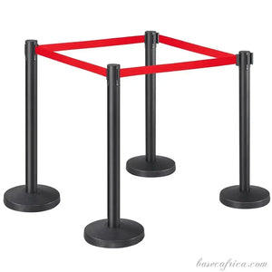Basec BAS-SPB Black Stainless Steel Stanchion –Isolated, 4Poles