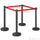 Basec BAS-SPB Black Stainless Steel Stanchion –Isolated, 4Poles