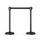 Basec BAS-SPB Black Stainless Steel Stanchion –Isolated, 2Poles