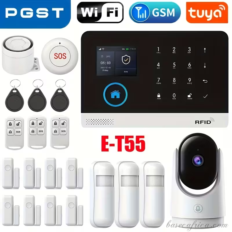 Tuya Wireless Home Security Alarm System - WiFi GSM Smart Burglar Alarm with App Control