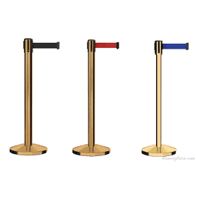 Basec BAS-SPG Gold Stainless Steel Stanchion –Isolated, 3Poles