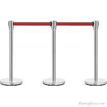 Basec BAS-SPS Silver Stainless Steel Stanchion –Isolated, 3Poles