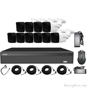 10PCS 5MP Hybrid Outdoor Camera Surveillance Kit - Complete Setup with DVR, Storage, and Accessories