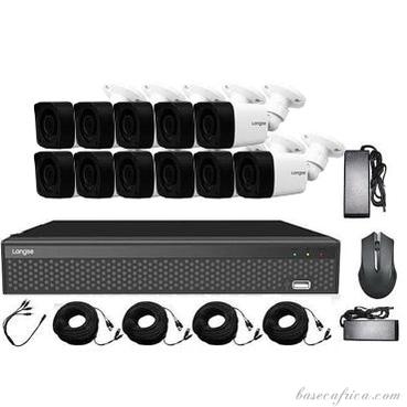 11PCS 5MP Hybrid Outdoor Camera Surveillance Kit - Complete Setup with DVR, Storage, and Accessories