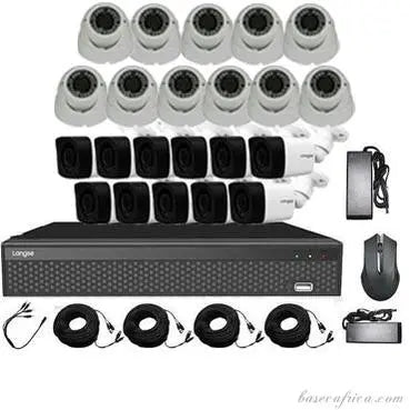 Dvr Complete Setup 20PCS 5MP Hybrid Indoor Camera Surveillance Kit - Complete Setup with ...