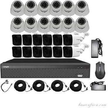 12 PCS 5MP Hybrid Indoor/Outdoor Camera Surveillance Kit - Complete Setup with DVR, Storage, and Accessories