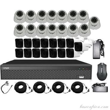 15 PCS 5MP Hybrid Indoor/Outdoor Camera Surveillance Kit - Complete Setup with DVR, Storage, and Accessories