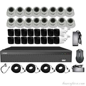 Hikvision 32-Channel Hybrid Security System (16 Indoor + 16 Outdoor 5MP)