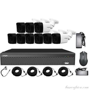 9PCS 5MP Hybrid Outdoor Camera Surveillance Kit - Complete Setup with DVR, Storage, and Accessories