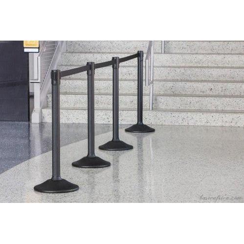 Basec BAS-SPB Black Stainless Steel Stanchion –Isolated, 4Poles