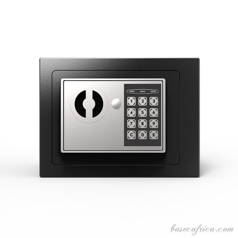 BAS017SB-2 Basec Luxury Mini Fireproof Safe Box With Password and Key Unlock.