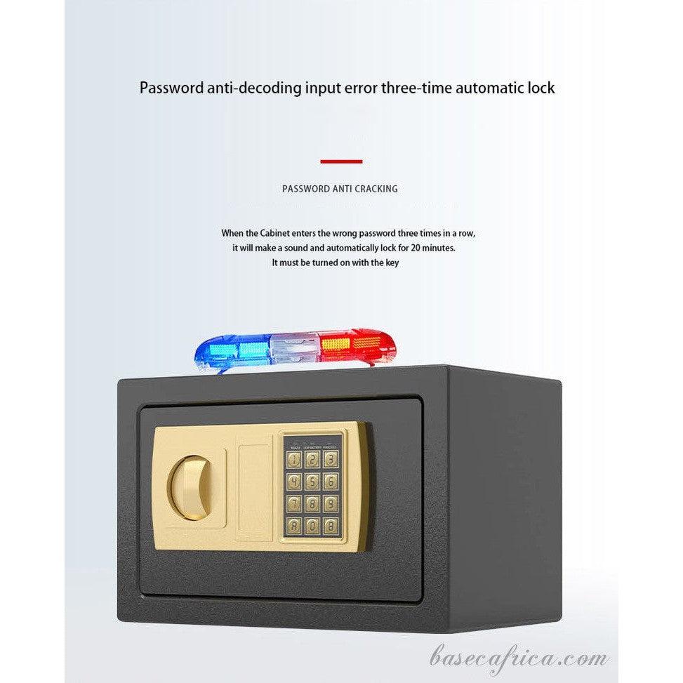 BAS20CM-2 Basec Luxury Mini Fireproof Safe Box With Password and Manual Key Unlock