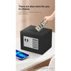 BAS017SB-2 Basec Luxury Mini Fireproof Safe Box With Password and Key Unlock.