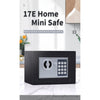 BAS17CM-2 Basec Luxury Mini Fireproof Safe Box With Password and Manual Key Unlock