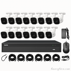 16PCS 5MP Hybrid Outdoor Camera Surveillance Kit - Complete Setup with DVR, Storage, and Accessories
