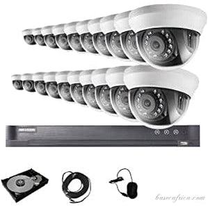 32 Channel 2mp 1080p Hikvision CCTV Camera With Installation Kits(32 Indoors)