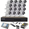 16 Channel 2mp 1080p Hikvision CCTV Camera With Installation Kits (Outdoor only)