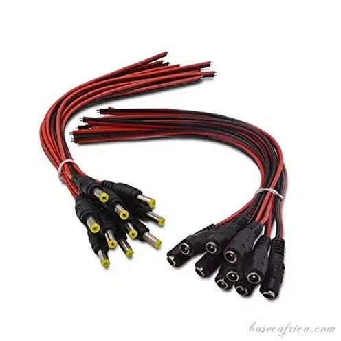 DC Power Cable Male Plug Pigtail for CCTV Camera