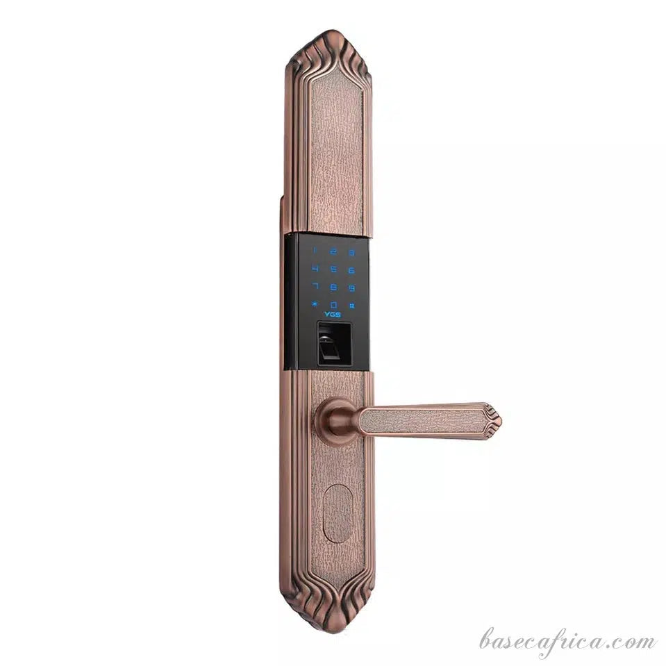 BAS126 Luxury Smart Lock With Key, Biometric, App, Code, Card And Wifi.