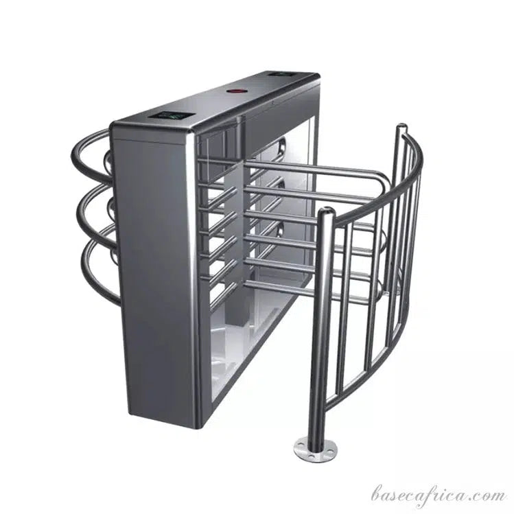 Basec BAS-AHTG01 Automatic Half Height Single Lane Turnstile Gate With Control Board, Software, Encoder, RFID Reader and Cards( 1 Set )