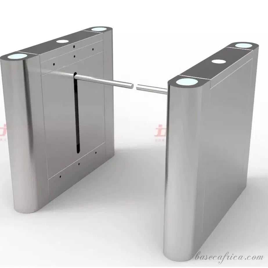 Basec BAS-FTB01 Bridge Flap Turnstile Gate With Control Board, Software, Encoder, RFID Reader and Cards( 1 Set )