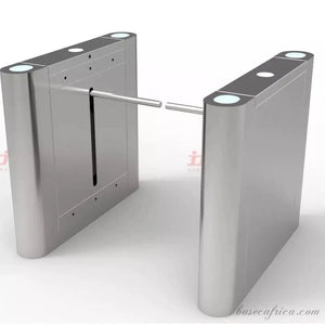 Basec BAS-FTB01 Flap Turnstile Gate With RFID Card, And Reader Access ( 1 Set )