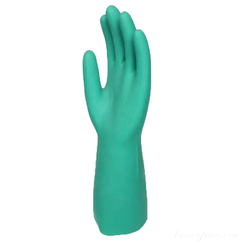 15mil Chemical Resistant Industrial Hand Green Nitrile Gloves