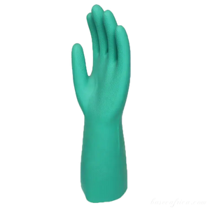 15mil Chemical Resistant Industrial Hand Green Nitrile Gloves