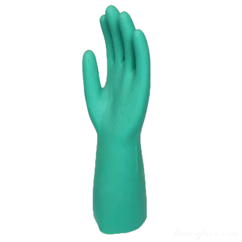 15mil Chemical Resistant Industrial Hand Green Nitrile Gloves