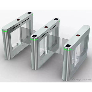 Pedestrian Swing Turnstile With RFID, Barcode Barrier (1 Set)