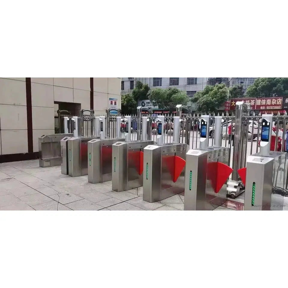 Flap Wing Turnstile Gate With RFID Card And QR Code Access (1 Set)