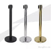 Stainless Steel Crowd Control Barrier Retractable Pedestrian Control Stanchion Barriers