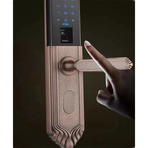 BAS126 Luxury Smart Lock With Key, Biometric, App, Code, Card And Wifi.