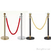 Stainless Steel Stanchion Rope Queue Pole Stand Velvet Rope Barrier