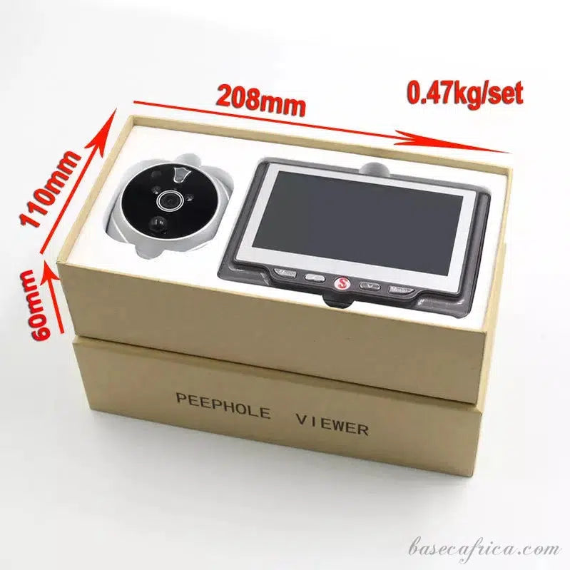 4.3inch Hidden Peephole Camera Digital Door Viewer / Infrared Door Scope Camera With Motion Detection & Clear Night Vision