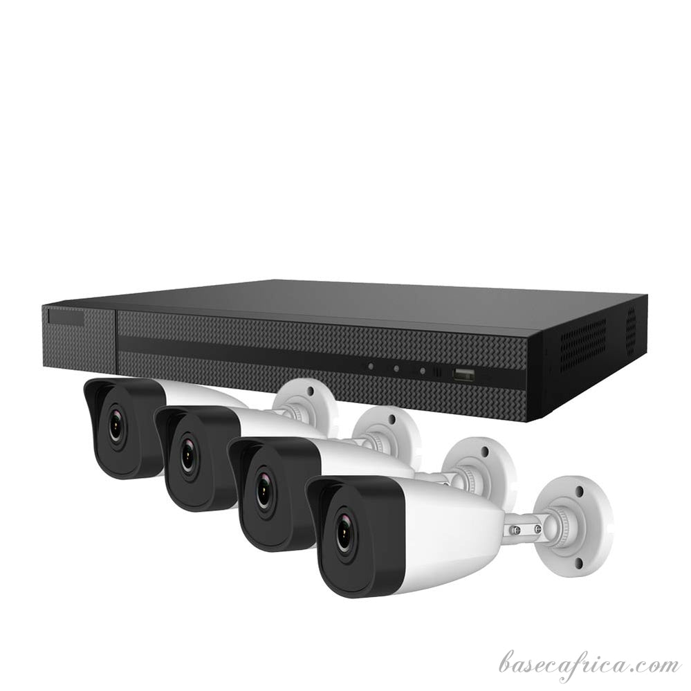 4 Channel 2mp 1080P Hikvision CCTV Camera With Installation kit (4 Outdoors)