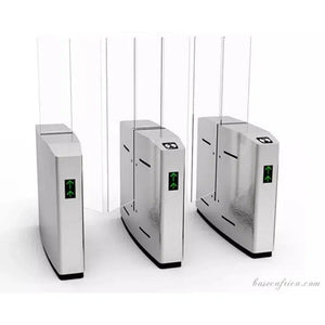 Basec BAS-SLG01F Full Height Glass Sliding Turnstile Door (1 Set )