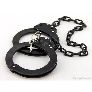 Black/ Silver Chain Legcuffs