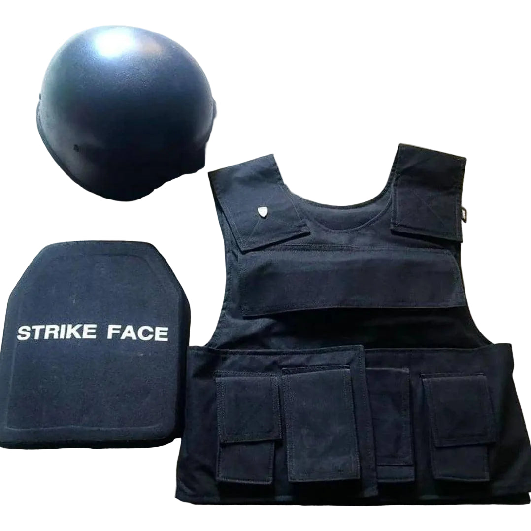Bullet Proof Kits Vest, Helmet And Plates